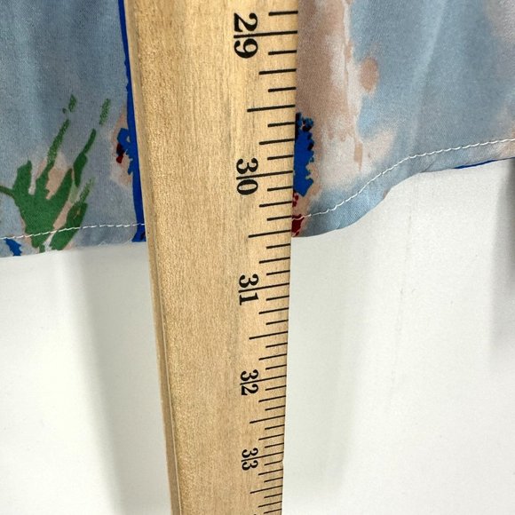 Zeroyaa Shirt Mens Button Down Long Sleeve Abstract Multicolor Lightweight XXL - Picture 7 of 10